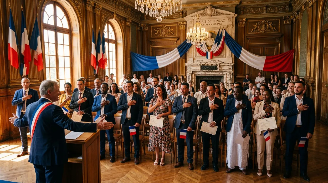 Cérémonie de naturalisation à Jonzac : l'émotion de devenir français sous La Marseillaise