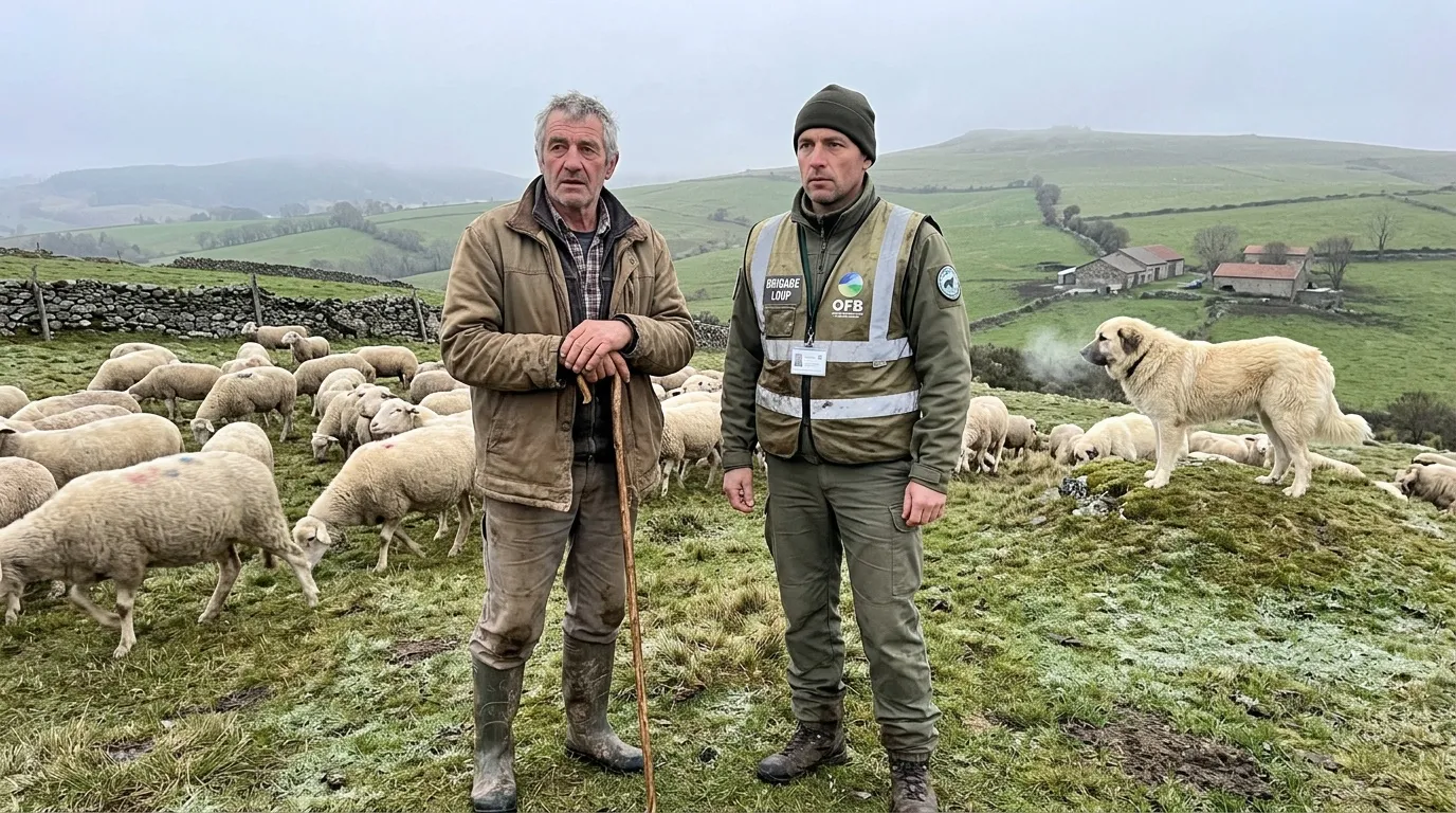 Brigade loup Haute-Loire : protection des troupeaux