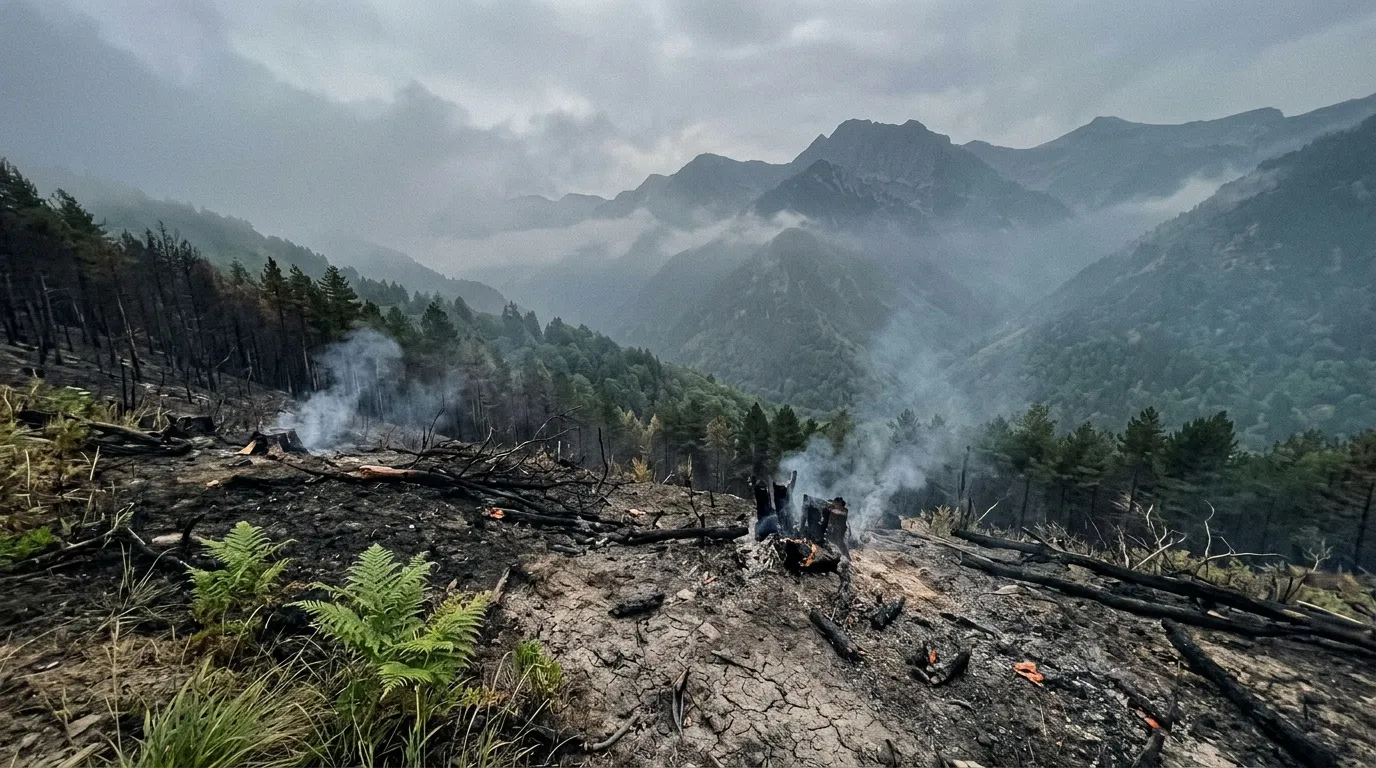 Incendie vallée d'Aspe fixé : annonce de la préfecture