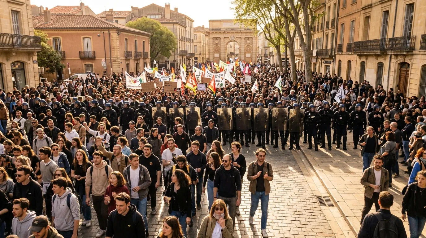 Manifestations à Montpellier : cortège interdit au centre